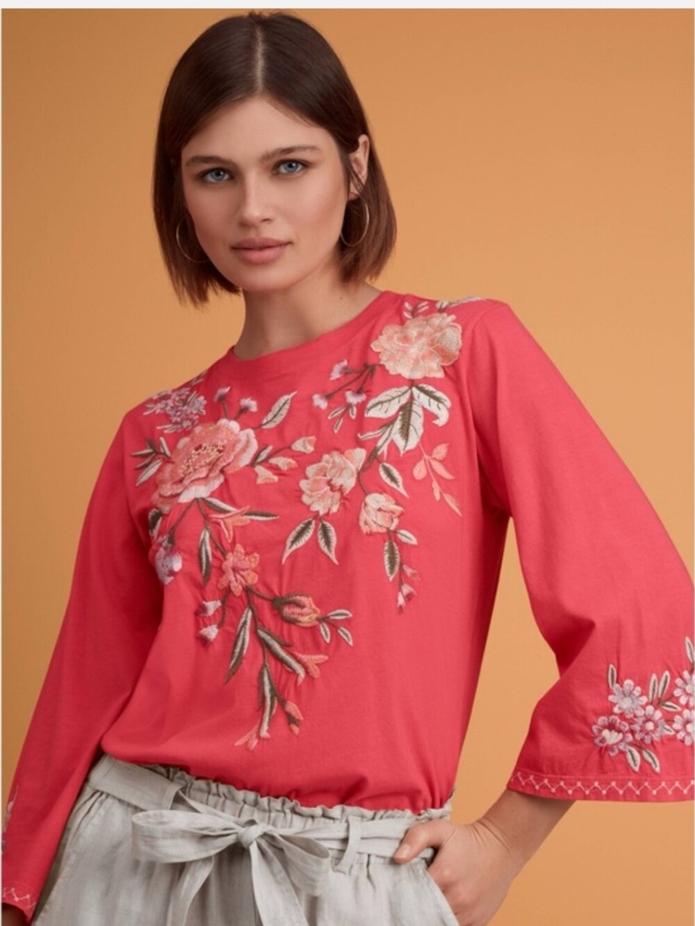 Johnny Was Vienna Kimono Sleeve Tee